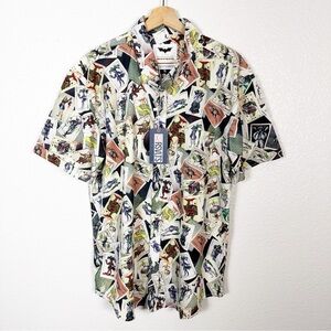 RSVLTS Size XL DC‎ Comics Batman Dark Knight Joker Calling Card KUNUFLEX Shirt